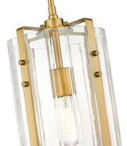 Alverton 1 Light 8" Pendant in Rubbed Brass