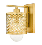 Kipton 1 Light 6" Wall Sconce in Rubbed Brass
