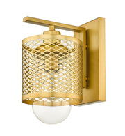 Kipton 1 Light 6" Wall Sconce in Rubbed Brass