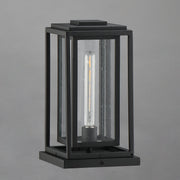 Cabana 1 Light Outdoor Deck Lantern in Black