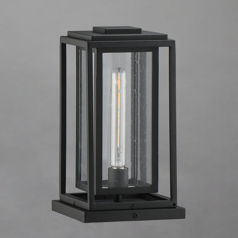 Cabana 1 Light Outdoor Deck Lantern in Black