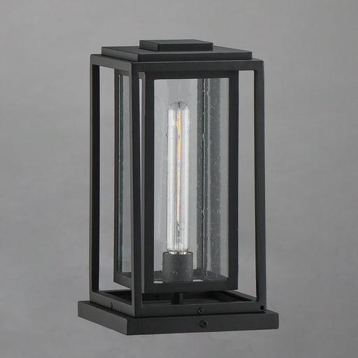 Cabana 1 Light Outdoor Deck Lantern in Black