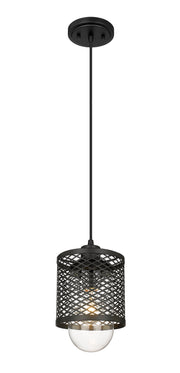 Kipton 1 Light 6" Pendant in Matte Black