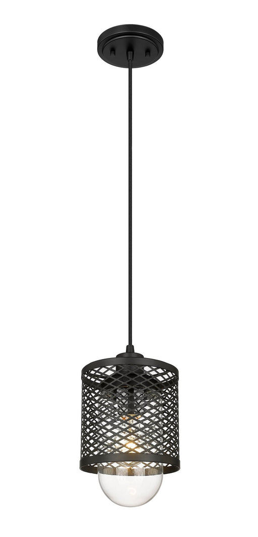 Kipton 1 Light 6" Pendant in Matte Black