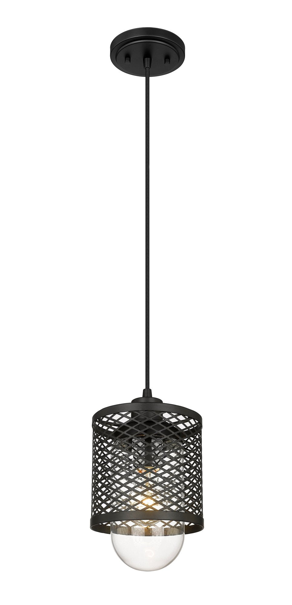 Kipton 1 Light 6" Pendant in Matte Black