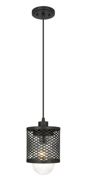 Kipton 1 Light 6" Pendant in Matte Black
