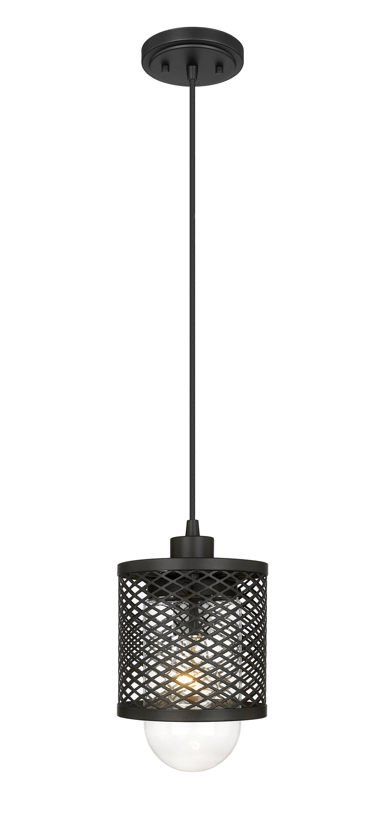 Kipton 1 Light 6" Pendant in Matte Black