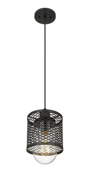 Kipton 1 Light 6" Pendant in Matte Black