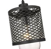Kipton 1 Light 6" Pendant in Matte Black