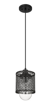 Kipton 1 Light 6" Pendant in Matte Black