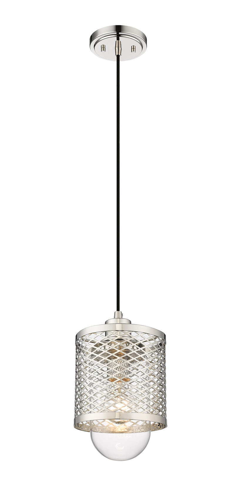 Kipton 1 Light 6" Pendant in Polished Nickel