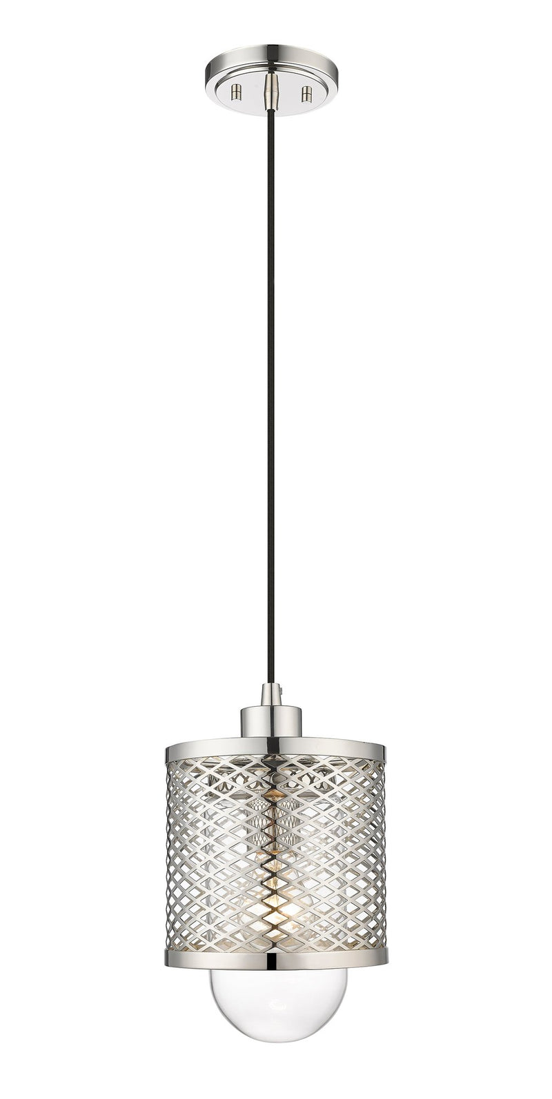 Kipton 1 Light 6" Pendant in Polished Nickel