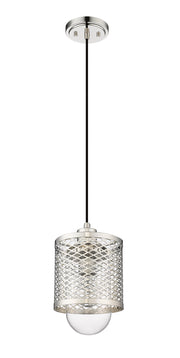 Kipton 1 Light 6" Pendant in Polished Nickel