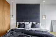 Kipton 1 Light 6" Pendant in Polished Nickel in a room setting