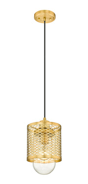 Kipton 1 Light 6" Pendant in Rubbed Brass