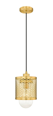 Kipton 1 Light 6" Pendant in Rubbed Brass