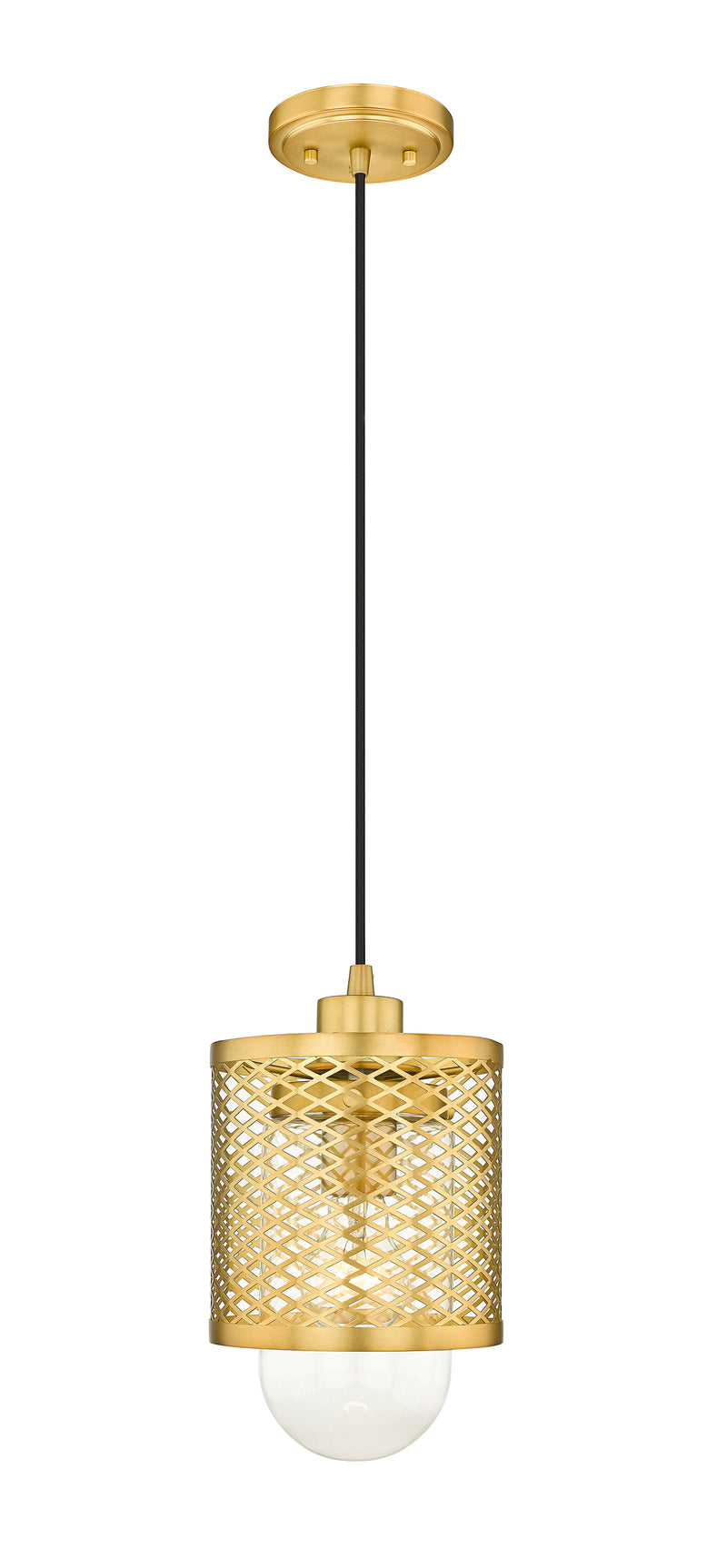 Kipton 1 Light 6" Pendant in Rubbed Brass