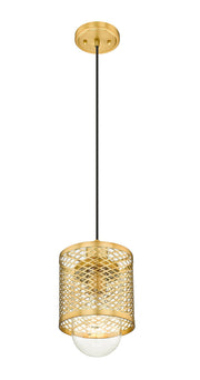 Kipton 1 Light 6" Pendant in Rubbed Brass