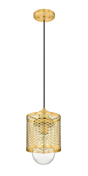 Kipton 1 Light 6" Pendant in Rubbed Brass