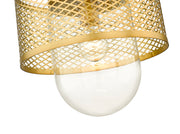 Kipton 1 Light 11" Pendant in Rubbed Brass