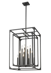 Easton 12 Light 20.5" Chandelier in Matte Black