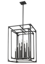 Easton 12 Light 20.5" Chandelier in Matte Black