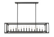 Easton 13 Light 54" Linear Pendant in Matte Black