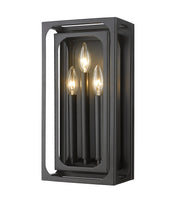 Easton 3 Light 8" Wall Sconce in Matte Black