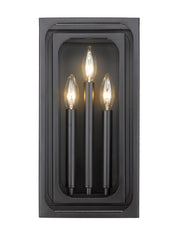 Easton 3 Light 8" Wall Sconce in Matte Black