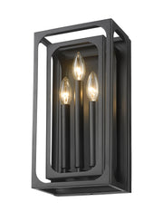 Easton 3 Light 8" Wall Sconce in Matte Black