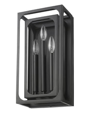 Easton 3 Light 8" Wall Sconce in Matte Black