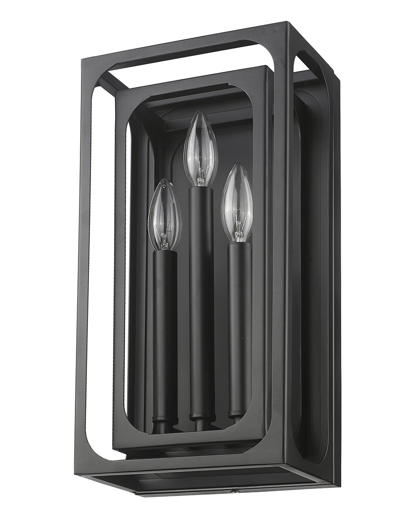 Easton 3 Light 8" Wall Sconce in Matte Black