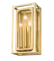 Easton 3 Light 8" Wall Sconce in Rubbed Brass