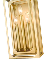 Easton 3 Light 8" Wall Sconce in Rubbed Brass