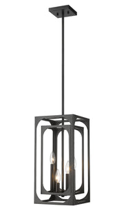 Easton 4 Light 9.25" Chandelier in Matte Black