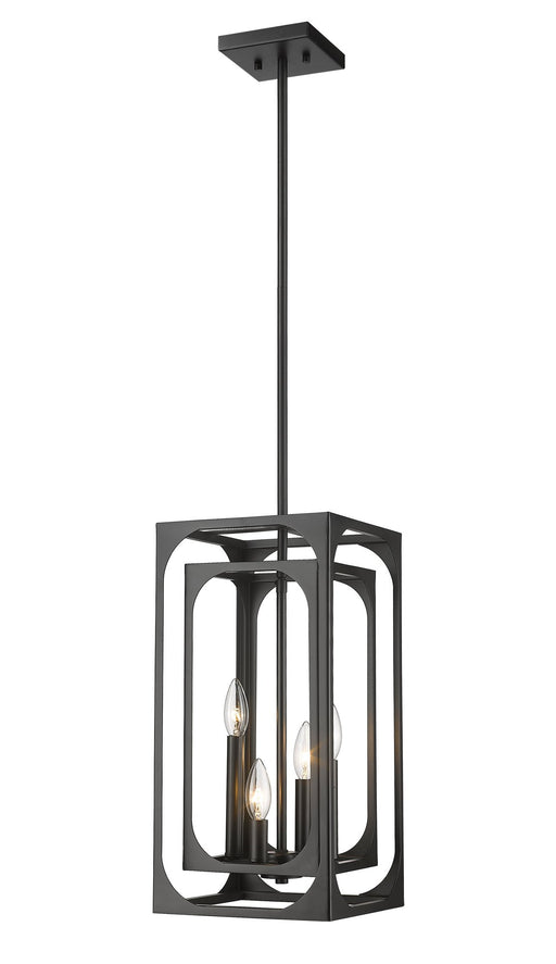 Easton 4 Light 9.25" Chandelier in Matte Black