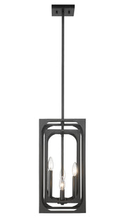 Easton 4 Light 9.25" Chandelier in Matte Black
