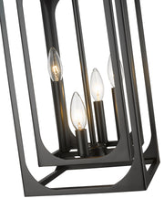 Easton 4 Light 9.25" Chandelier in Matte Black