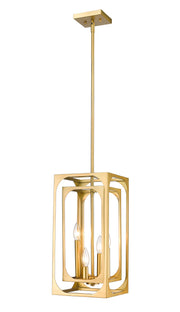 Easton 4 Light 9.25" Chandelier in Rubbed Brass