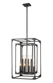 Easton 8 Light 16.5" Chandelier in Matte Black