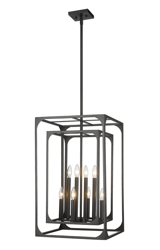 Easton 8 Light 16.5" Chandelier in Matte Black