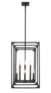 Easton 8 Light 16.5" Chandelier in Matte Black