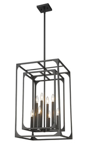 Easton 8 Light 16.5" Chandelier in Matte Black
