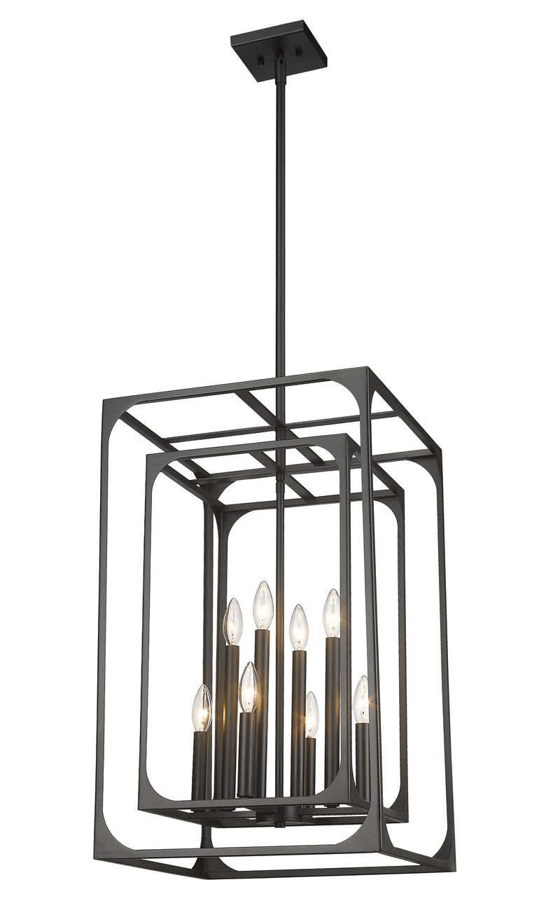 Easton 8 Light 16.5" Chandelier in Matte Black