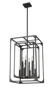 Easton 8 Light 16.5" Chandelier in Matte Black