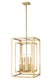 Easton 8 Light 16.5" Chandelier in Rubbed Brass