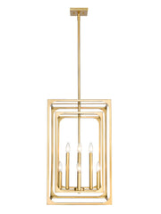 Easton 8 Light 16.5" Chandelier in Rubbed Brass