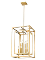 Easton 8 Light 16.5" Chandelier in Rubbed Brass