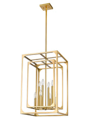 Easton 8 Light 16.5" Chandelier in Rubbed Brass
