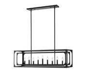 Easton 9 Light 44" Linear Pendant in Matte Black